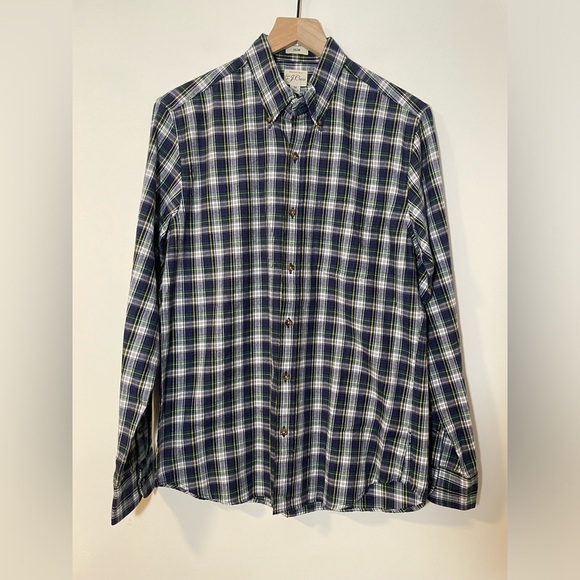 J. Crew Other - NWT J. Crew Slim Fit Brushed Twill Plaid Flannel Shirt Size Medium Soft & New!
